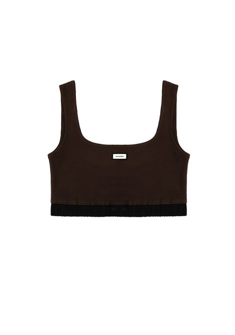 lounge bra top woman brown ENTIRE STUDIOS | ESSS26BS018766239